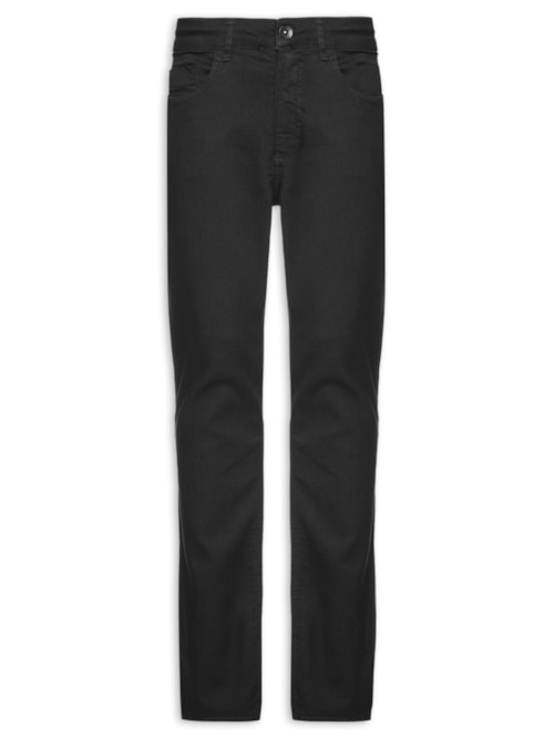 Calça Jeans Masculina Slim Fit Black Black - Preto
