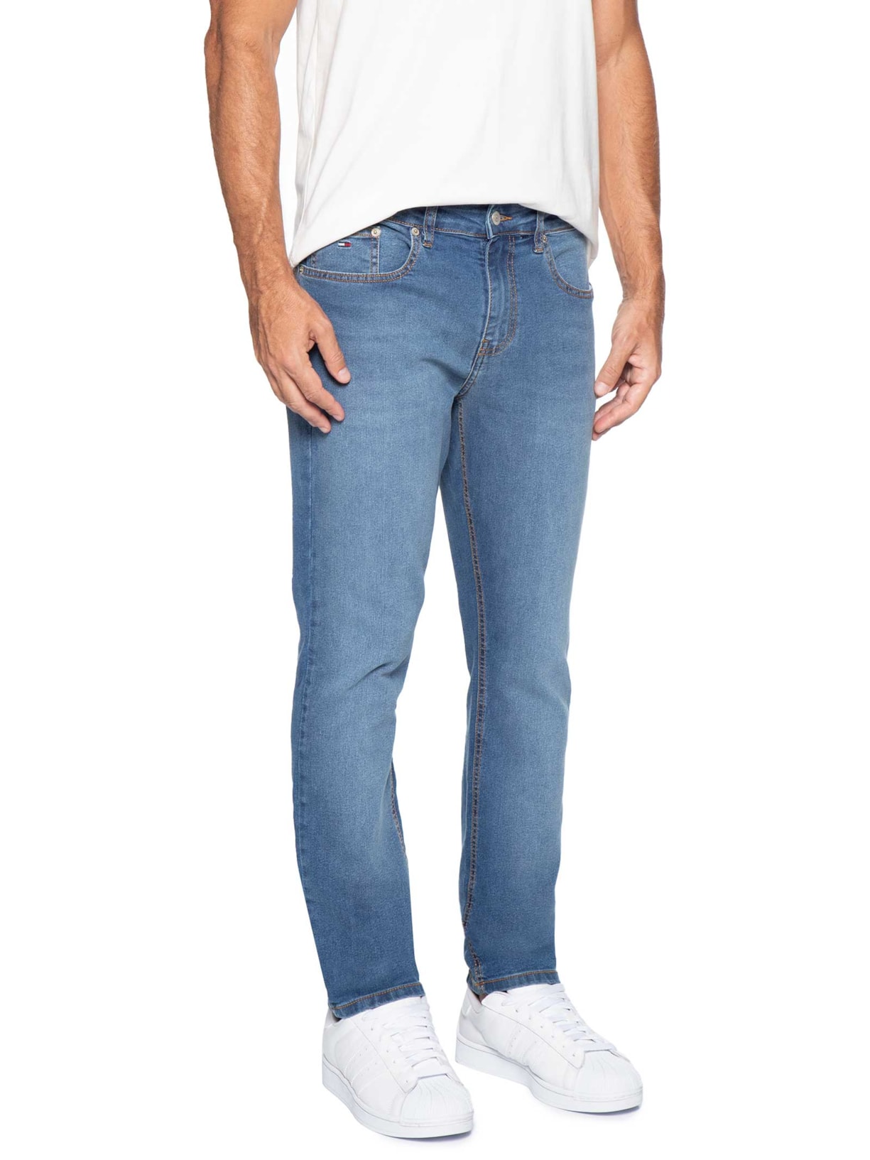 Calça Jeans Masculina Slim Fit Scanton Azul Tommy Jeans