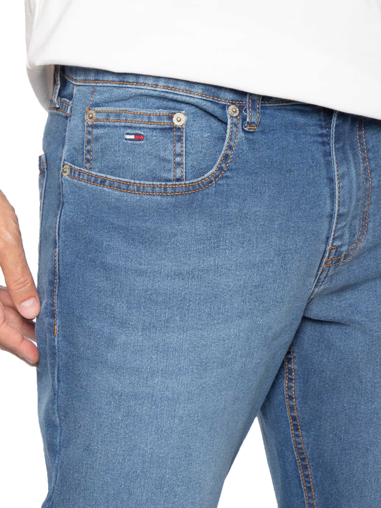 Calça Jeans Masculina Slim Fit Scanton Azul Tommy Jeans