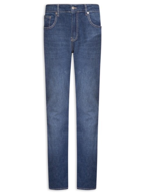 Calça Jeans Masculina Slim Fit Scanton - Azul