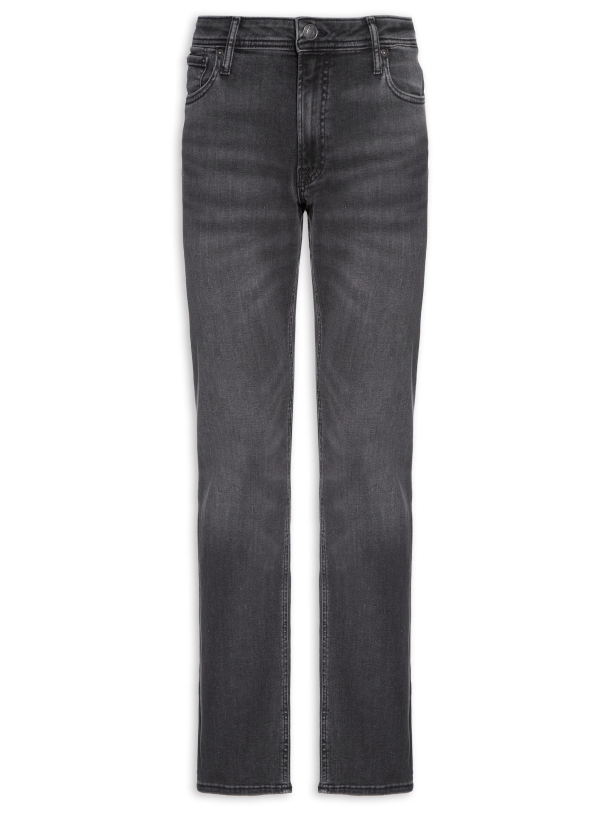 Calça Jeans Masculina Slim Fit Super Stretch Cinza Jack & Jones