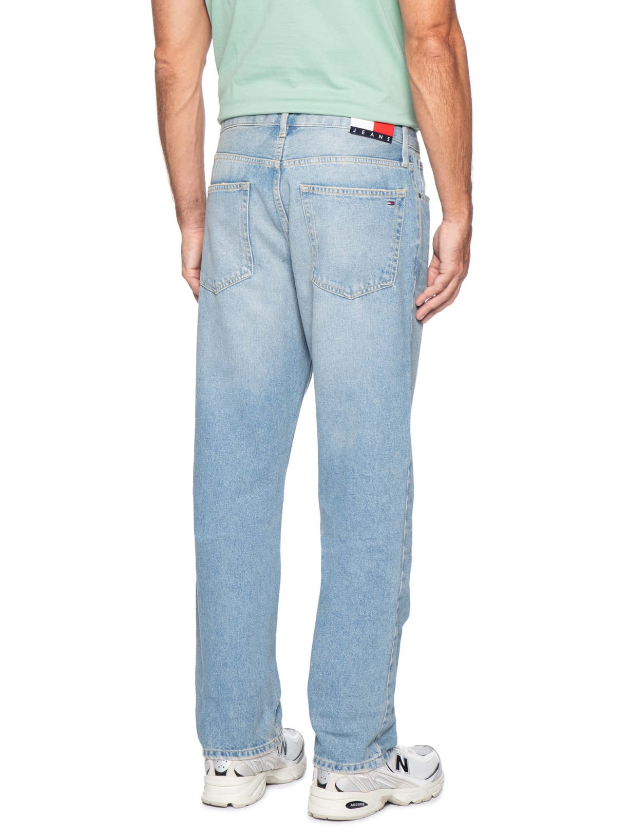 Calça Jeans Masculina Slim Straight Fit Ryan CBF DI2014 Azul Tommy Jeans