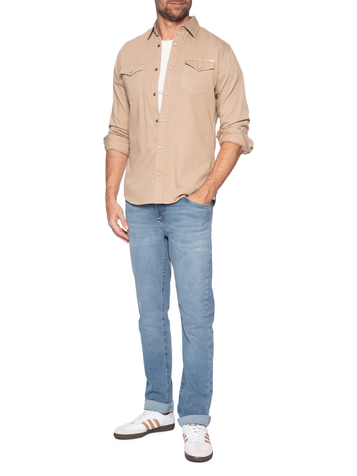 Calça Jeans Masculina Slim Vintage Média (PA) Azul Aramis