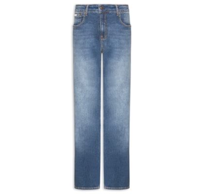 Calça Jeans Masculina Straight 5 Pockets - Azul