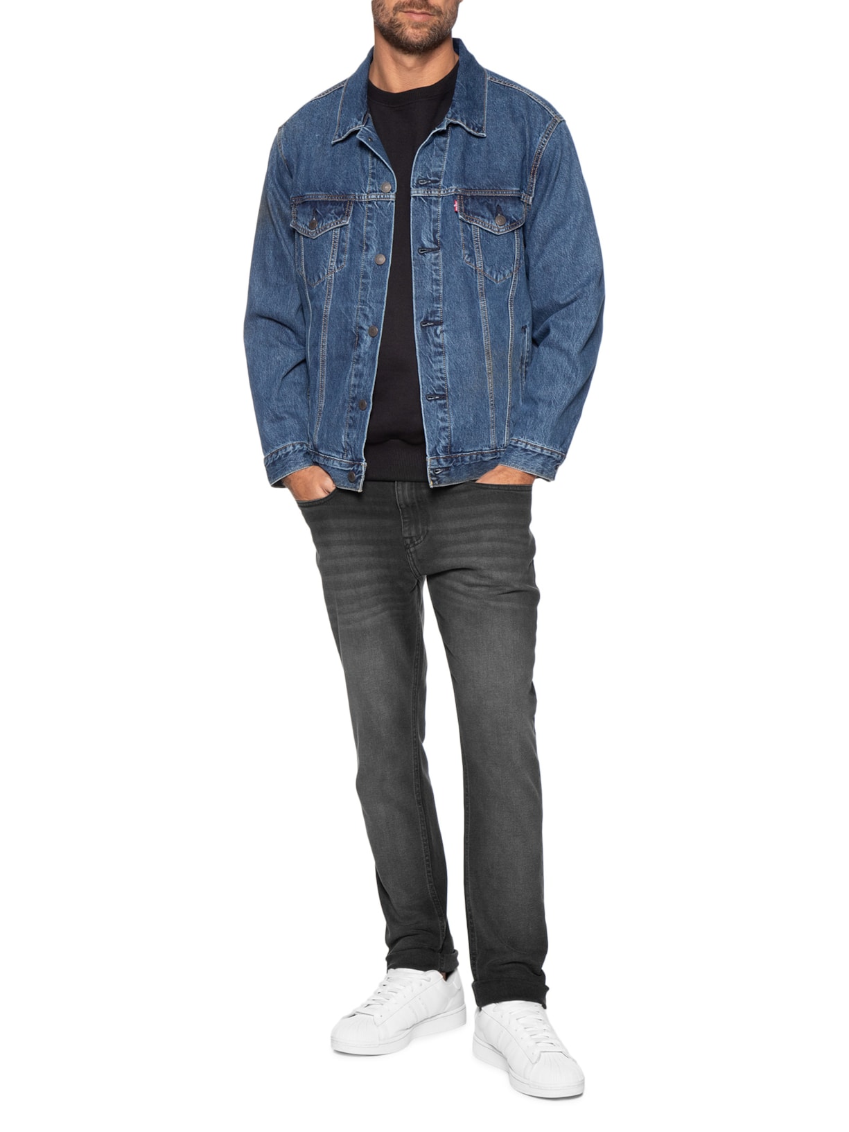 Calça Jeans Masculina Tapered Fit Austin Slim DI1286 – Preto Tommy Jeans