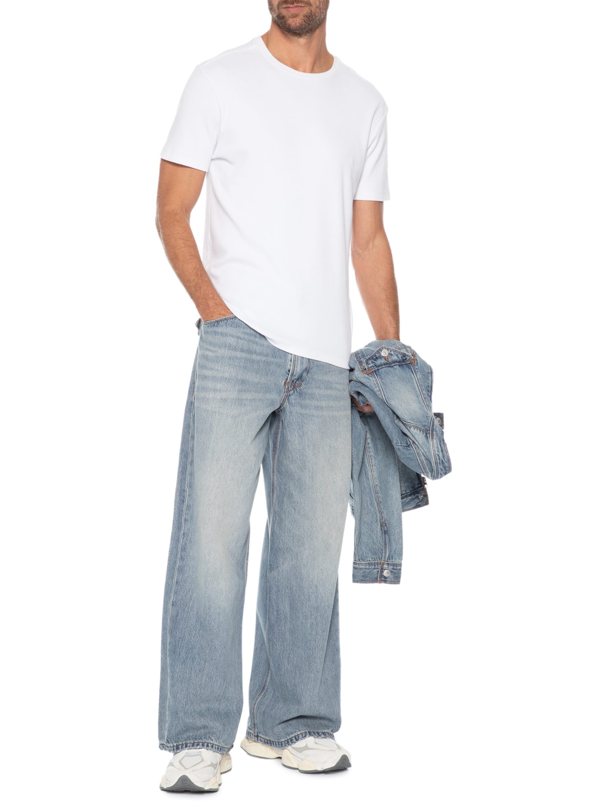 Calça Jeans Masculina Twisted Baggy Wide Leg Azul Levi's