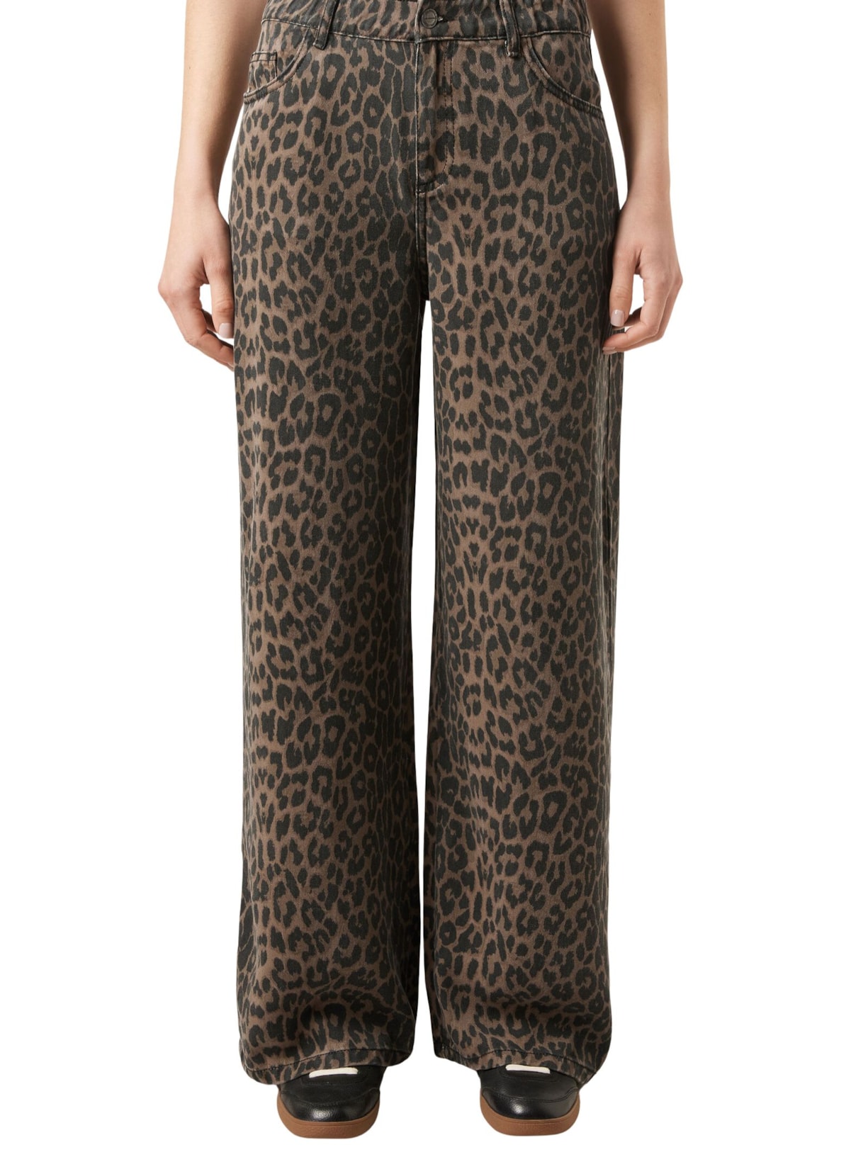 Calça Jeans Pantalona Ultra Soft - Marrom