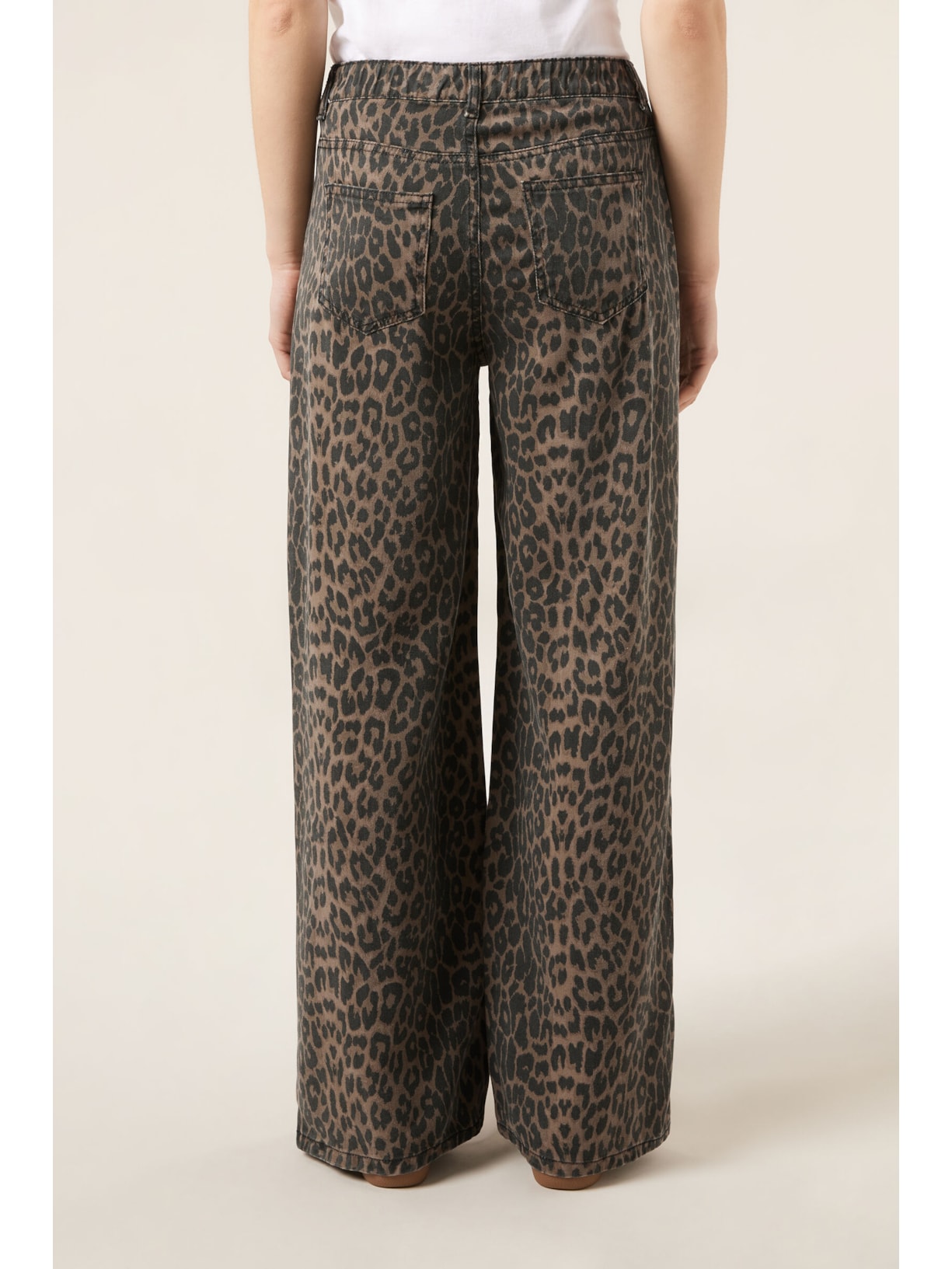 Calça Jeans Pantalona Ultra Soft Marrom Calzedonia