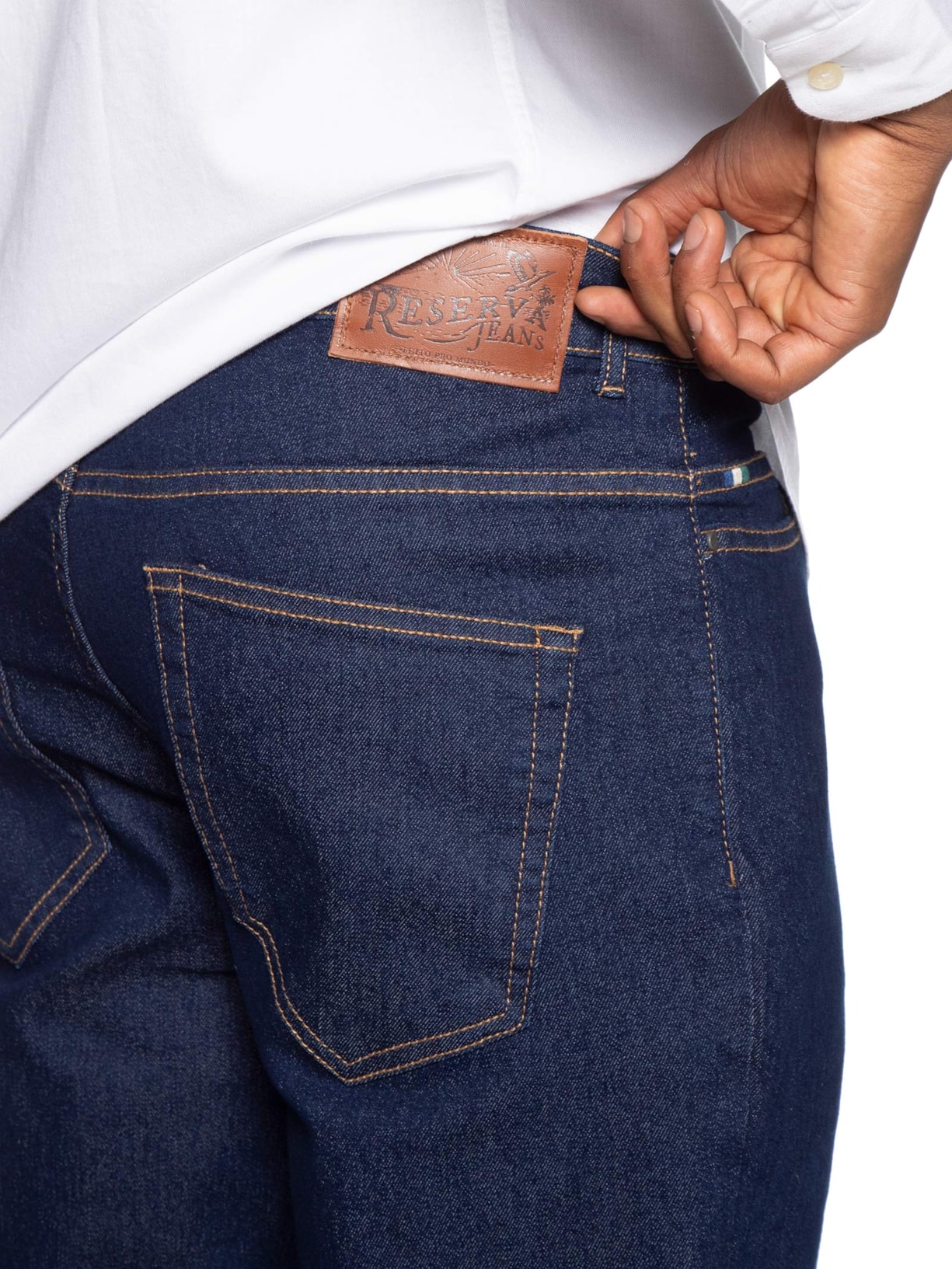 Calça Jeans Reta Masculina Regular Apolo Azul Reserva