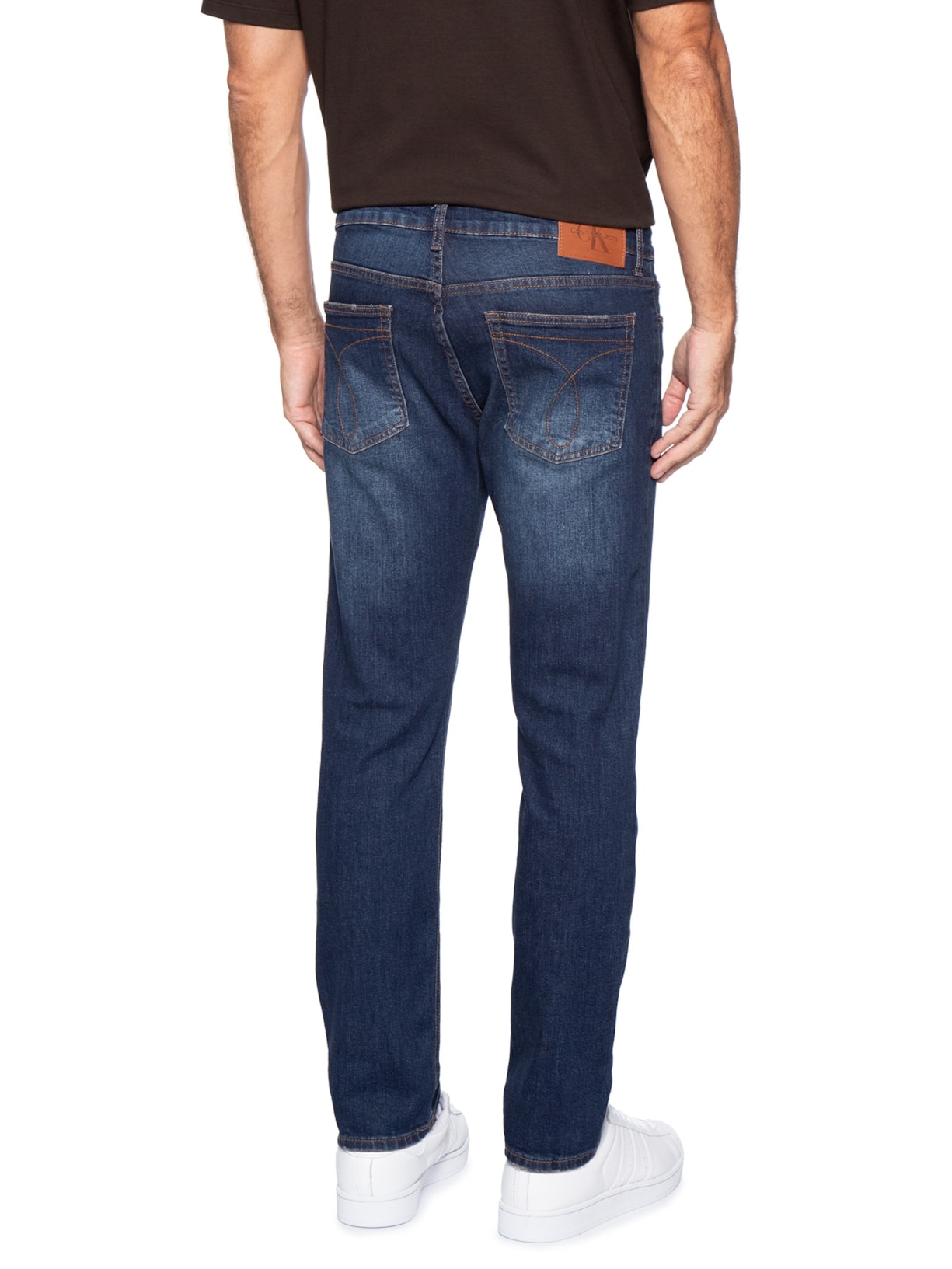Calça Jeans Skinny 5 Pockets Masculina Azul Calvin Klein Jeans