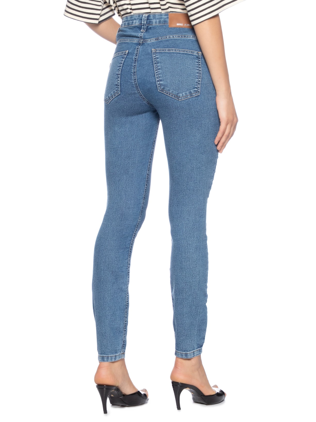 Calça Jeans Skinny Basic Midi Blue Azul Animale Jeans