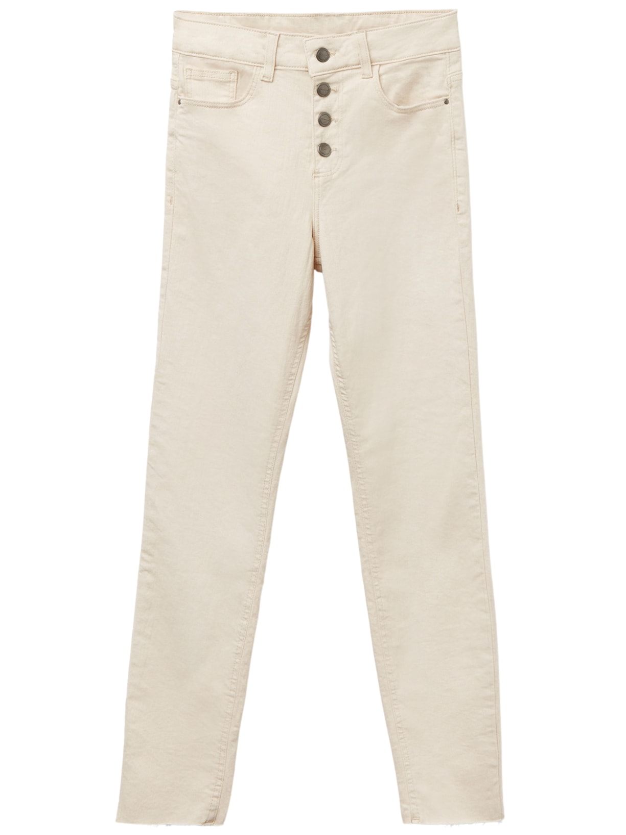 Calça Jeans Skinny Com Botões - Off-White