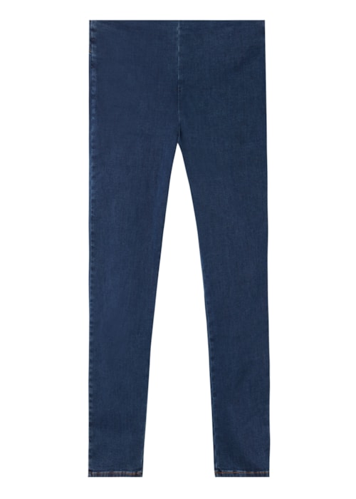 Calça Jeans Skinny Com Cintura Alta - Azul