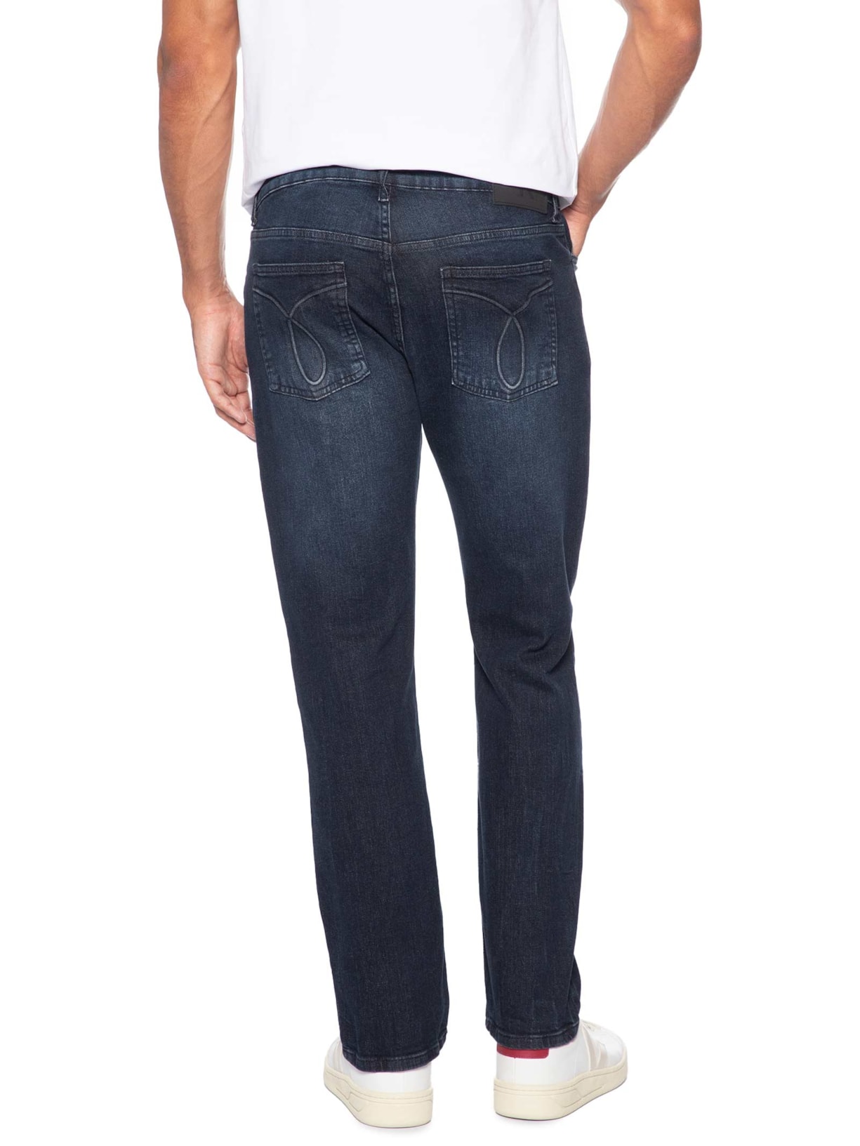Calça Jeans Slim 5 Pockets Azul Calvin Klein Jeans