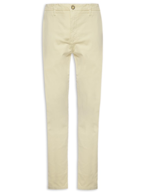 Calça Jeans Slim Masculina Contemporanea Casual Iron - Bege