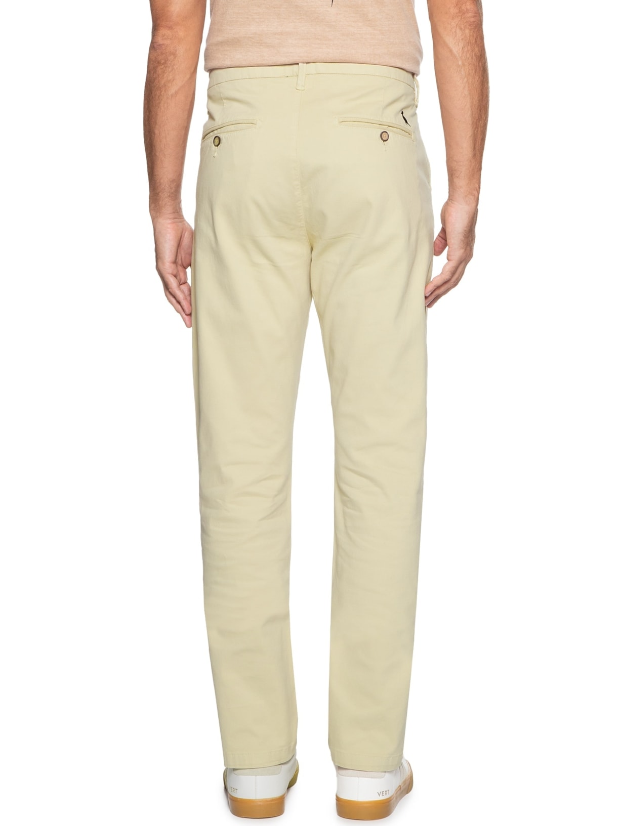Calça Jeans Slim Masculina Contemporanea Casual Iron Bege Reserva