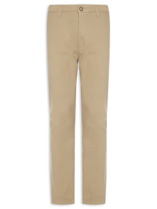 Calça Jeans Slim Masculina Contemporanea Casual Iron - Bege