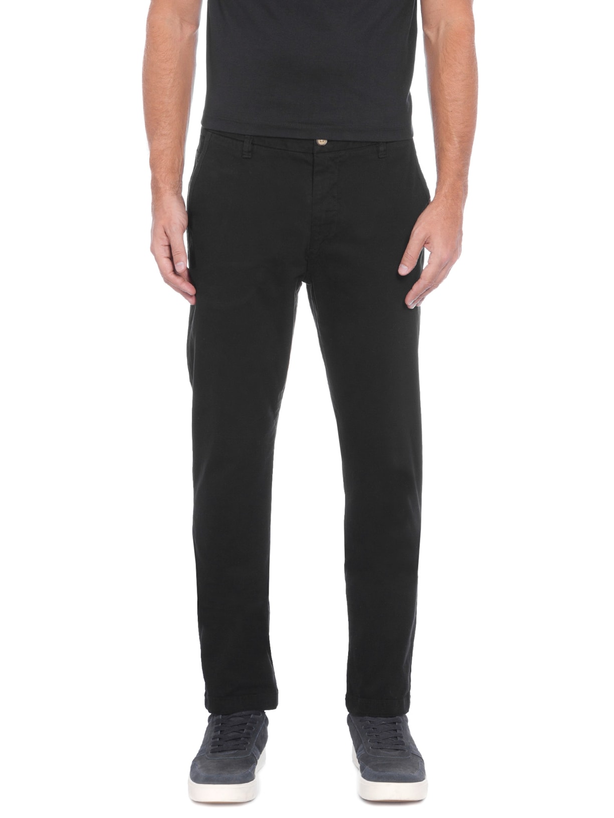 Calça Jeans Slim Masculina Contemporânea Casual Iron   Preto Reserva