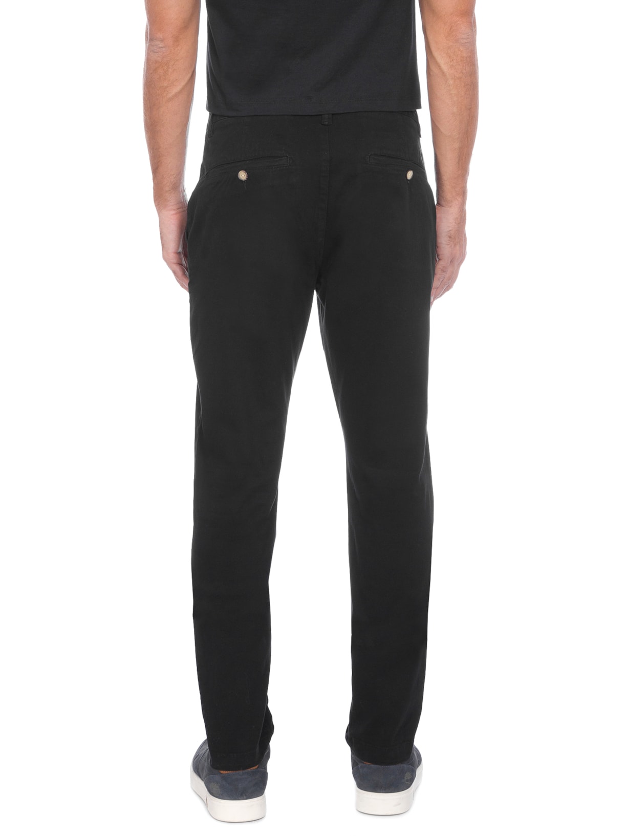 Calça Jeans Slim Masculina Contemporânea Casual Iron   Preto Reserva