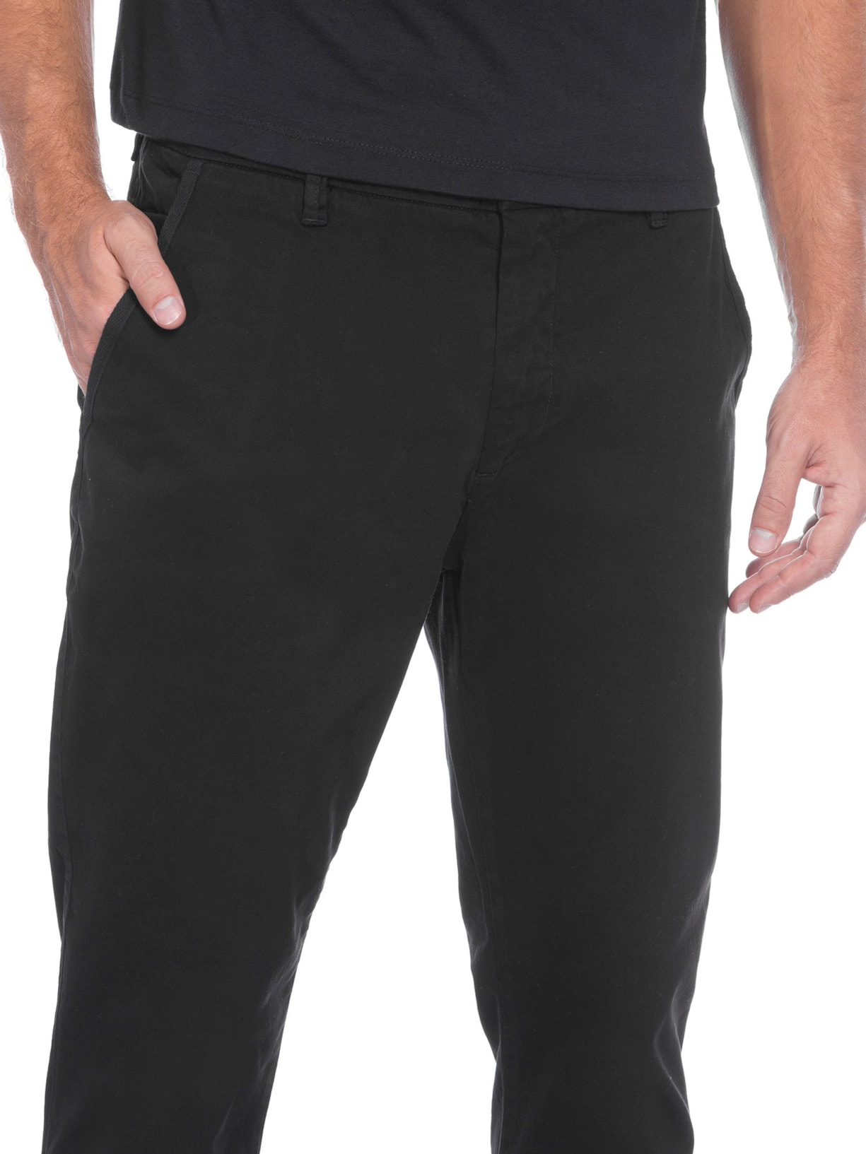 Calça Jeans Slim Masculina Contemporânea Casual Iron   Preto Reserva