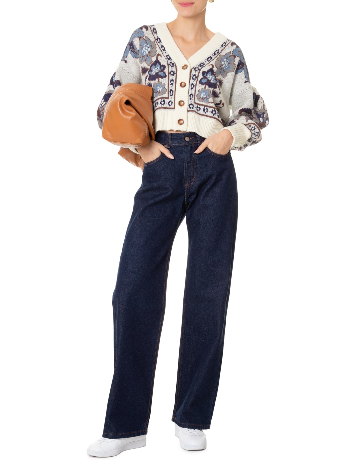 Calça Jeans Soft Wide Azul Farm