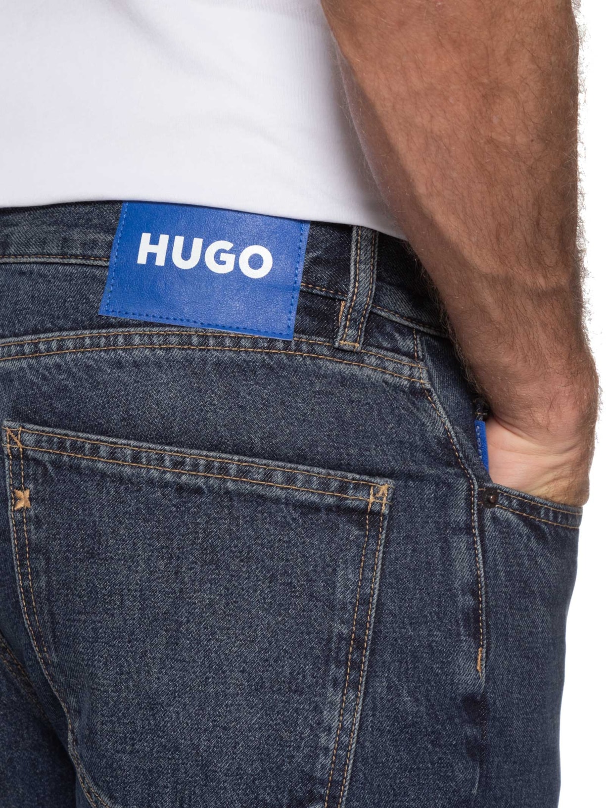 Calça Jeans Straight-Fit Jonah Azul Hugo