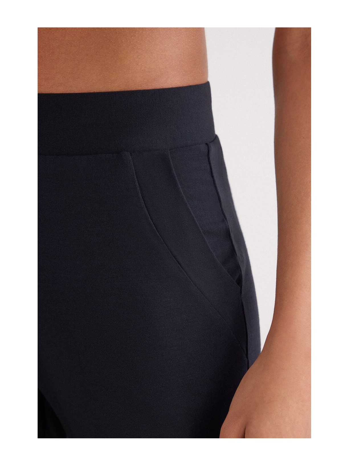 Calça Jogger Em Modal Preto Intimissimi