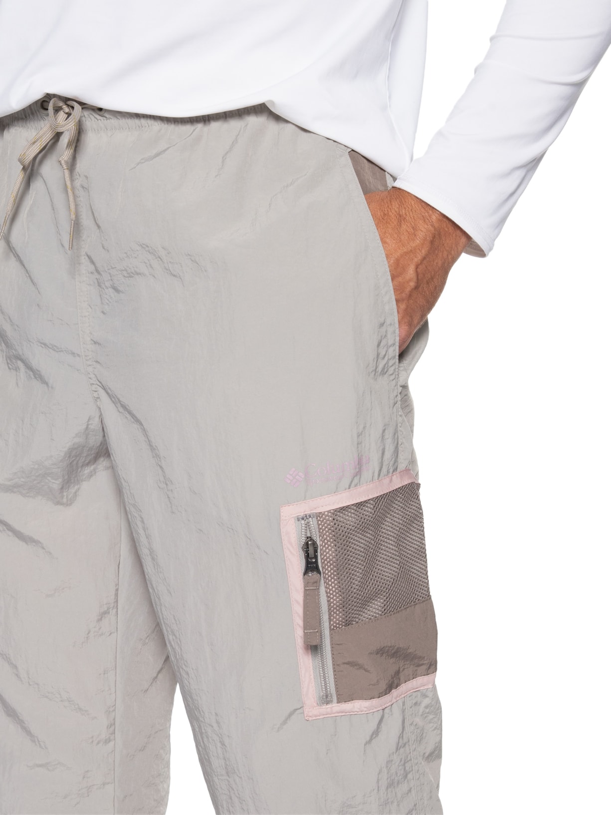 Calça Jogger Masculina Challenger Windbreaker Cinza Columbia