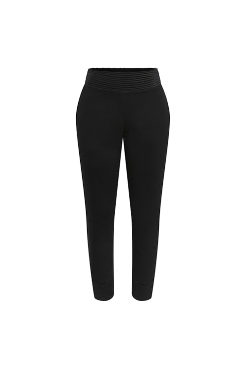 calça jogger moletom matelassê preta