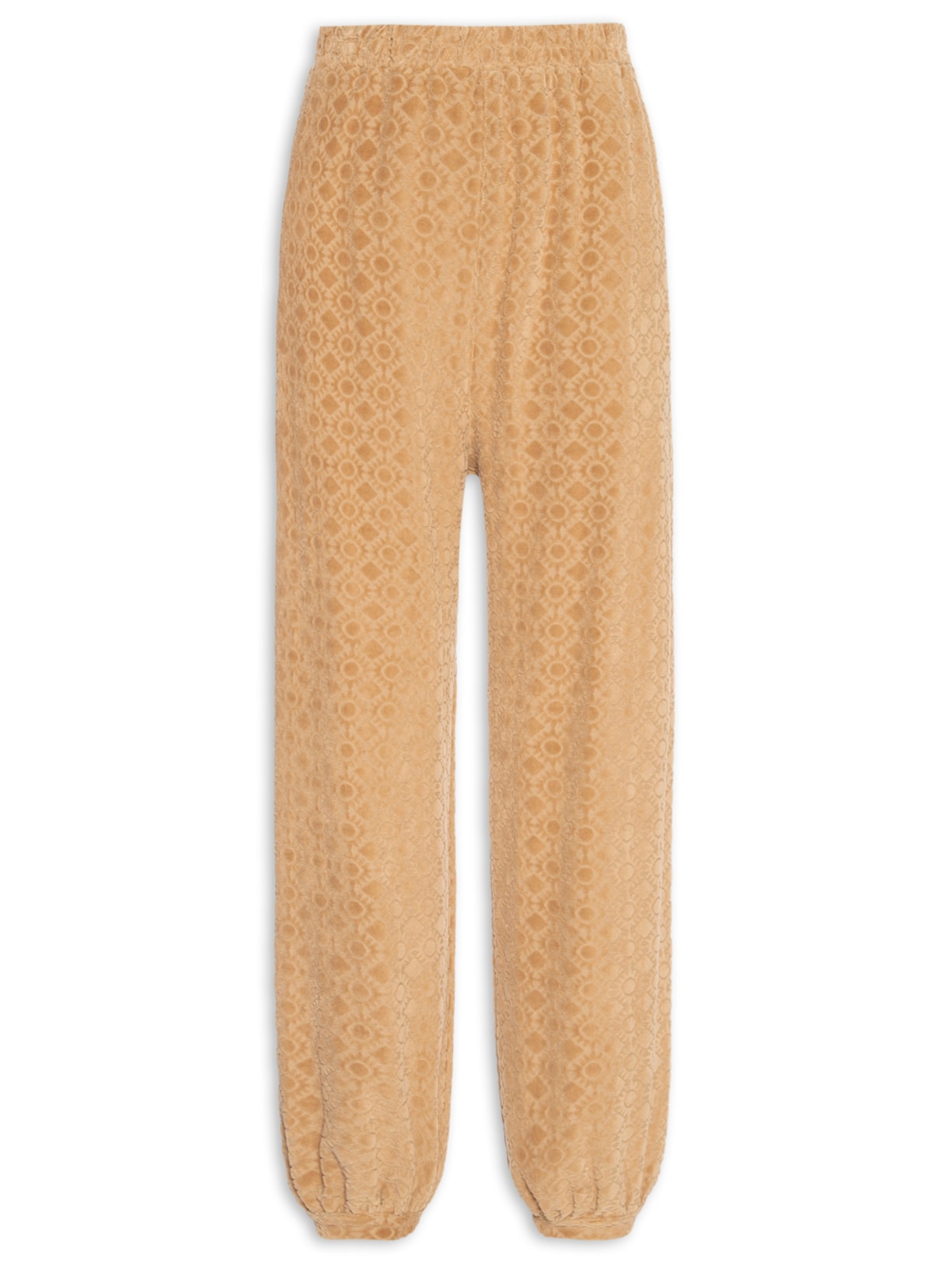 Calça Jogging Veludo Feminina – Bege