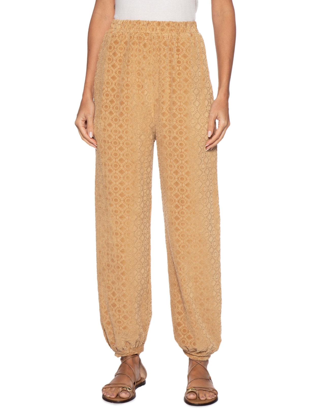 Calça Jogging Veludo Feminina – Bege Dress To