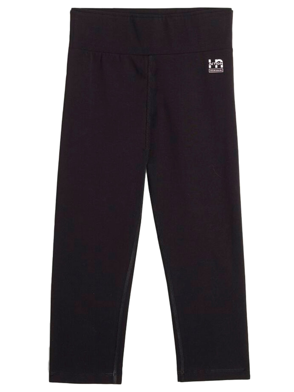 Calça Legging Capri In Action Em Algodão Orgânico - Preto