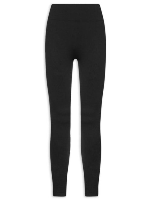 Calça Legging Feminina Esportiva Sem Costura - Preto