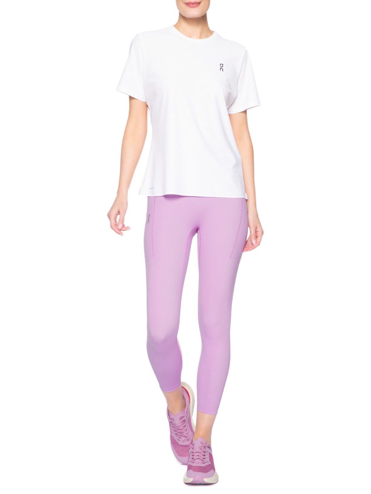 Calça Legging Feminina Performance Tights 7/8 Rosa On Running