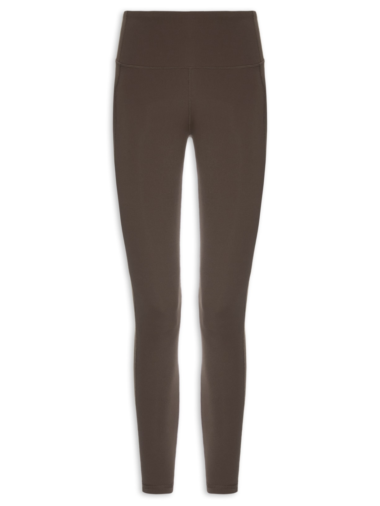 Calça Legging Fitness Feminina Marrom Basiq