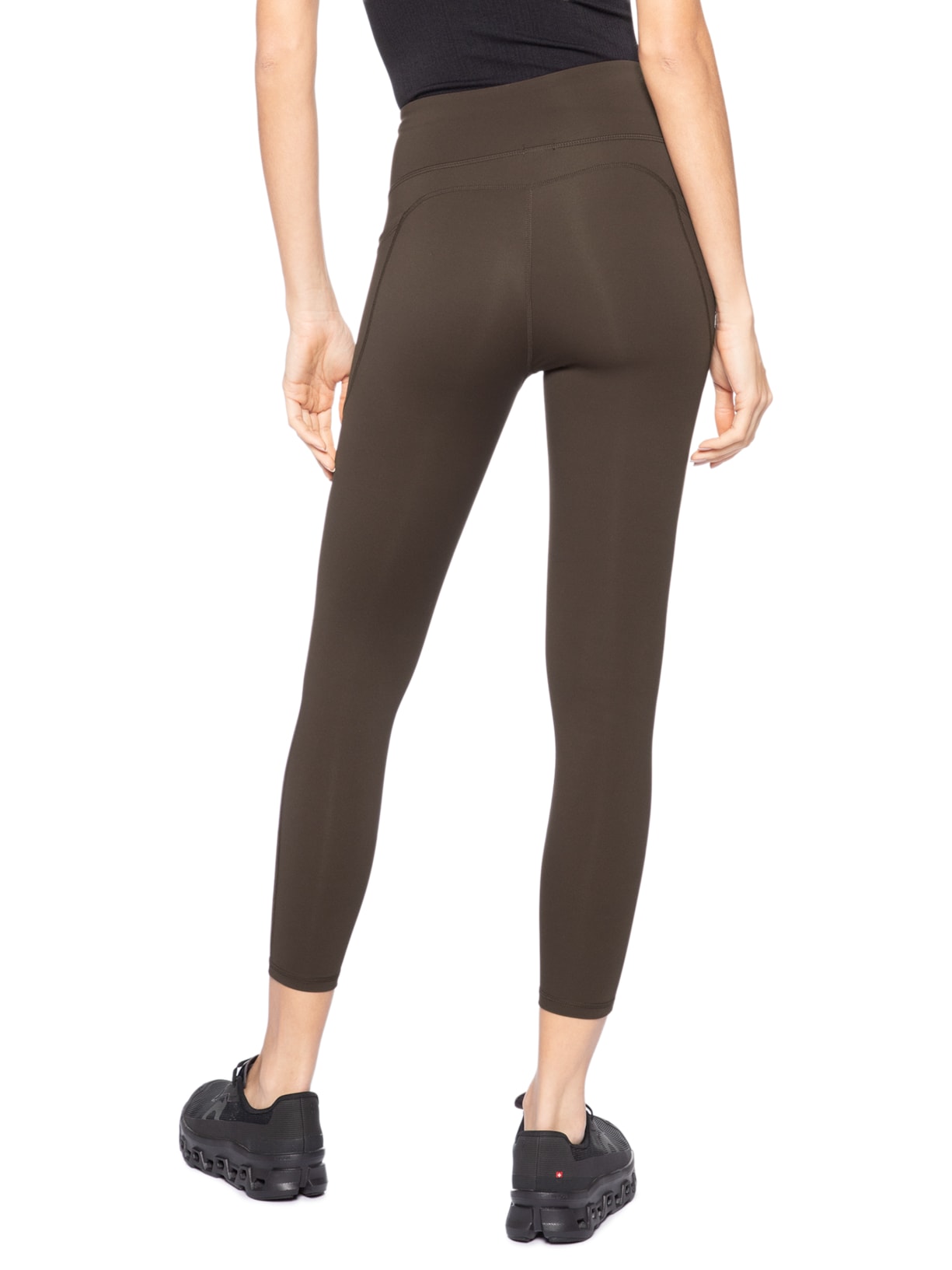 Calça Legging Fitness Feminina Marrom Basiq