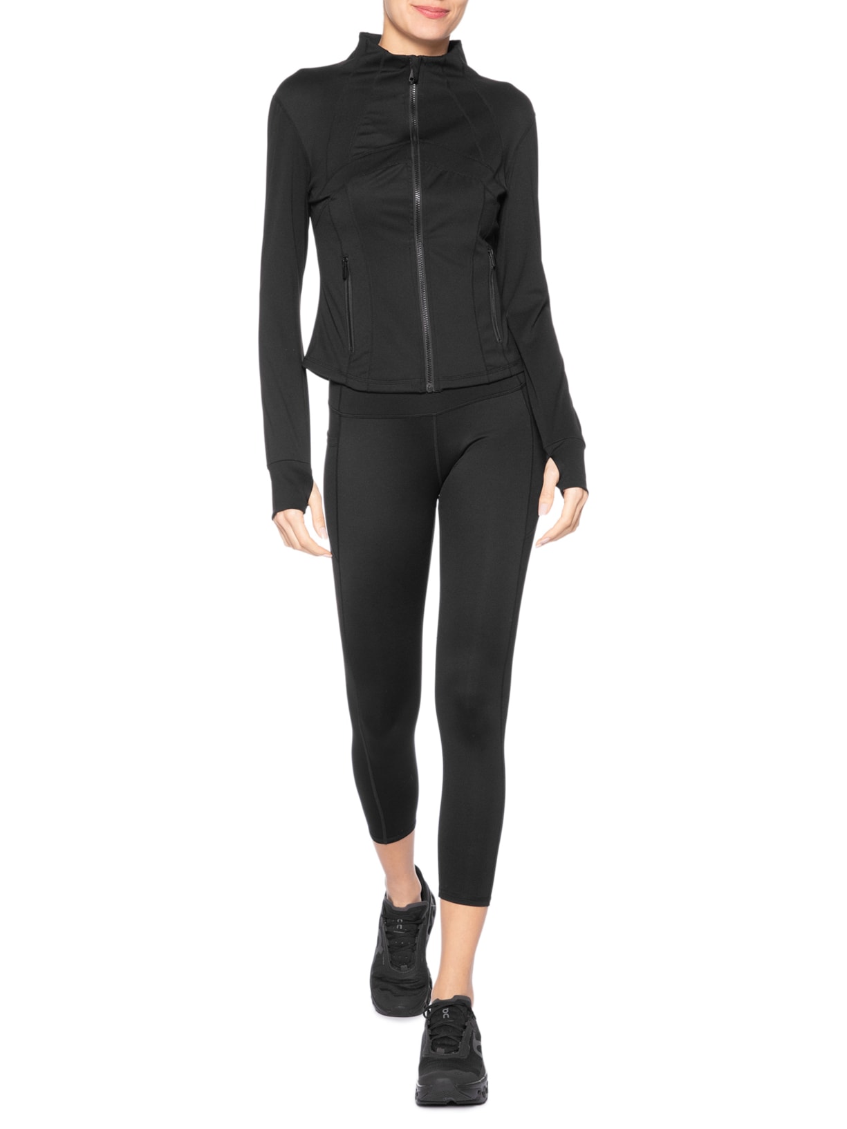 Calça Legging Fitness Feminina Preto Basiq
