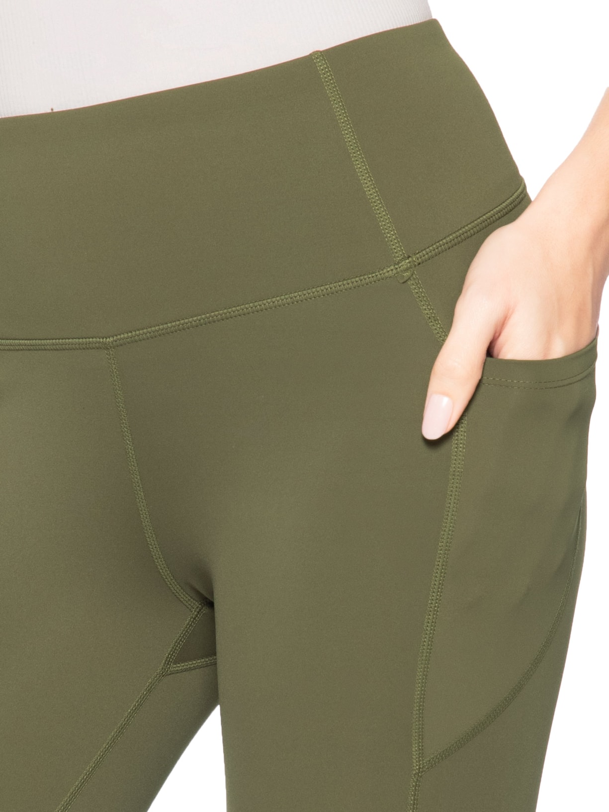 Calça Legging Fitness Feminina Verde Basiq
