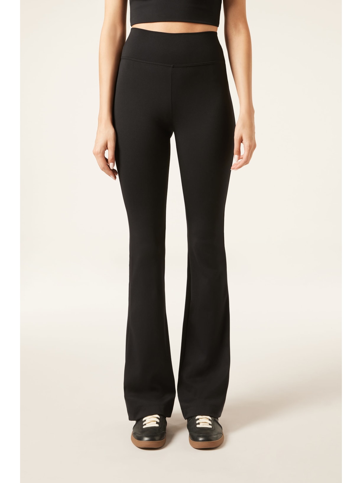 Calça Legging Flare Soft Touch First Class Preto Calzedonia