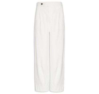 Calça Loose Off Macacão - Branco