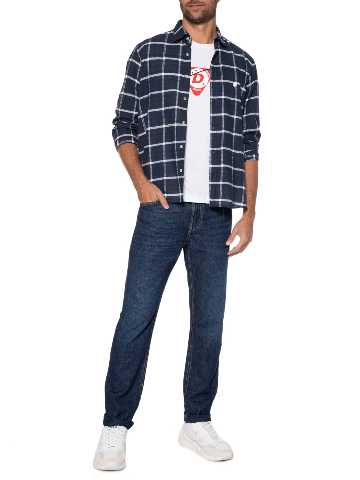 Calça Masculina 1995 L.32 Azul Diesel