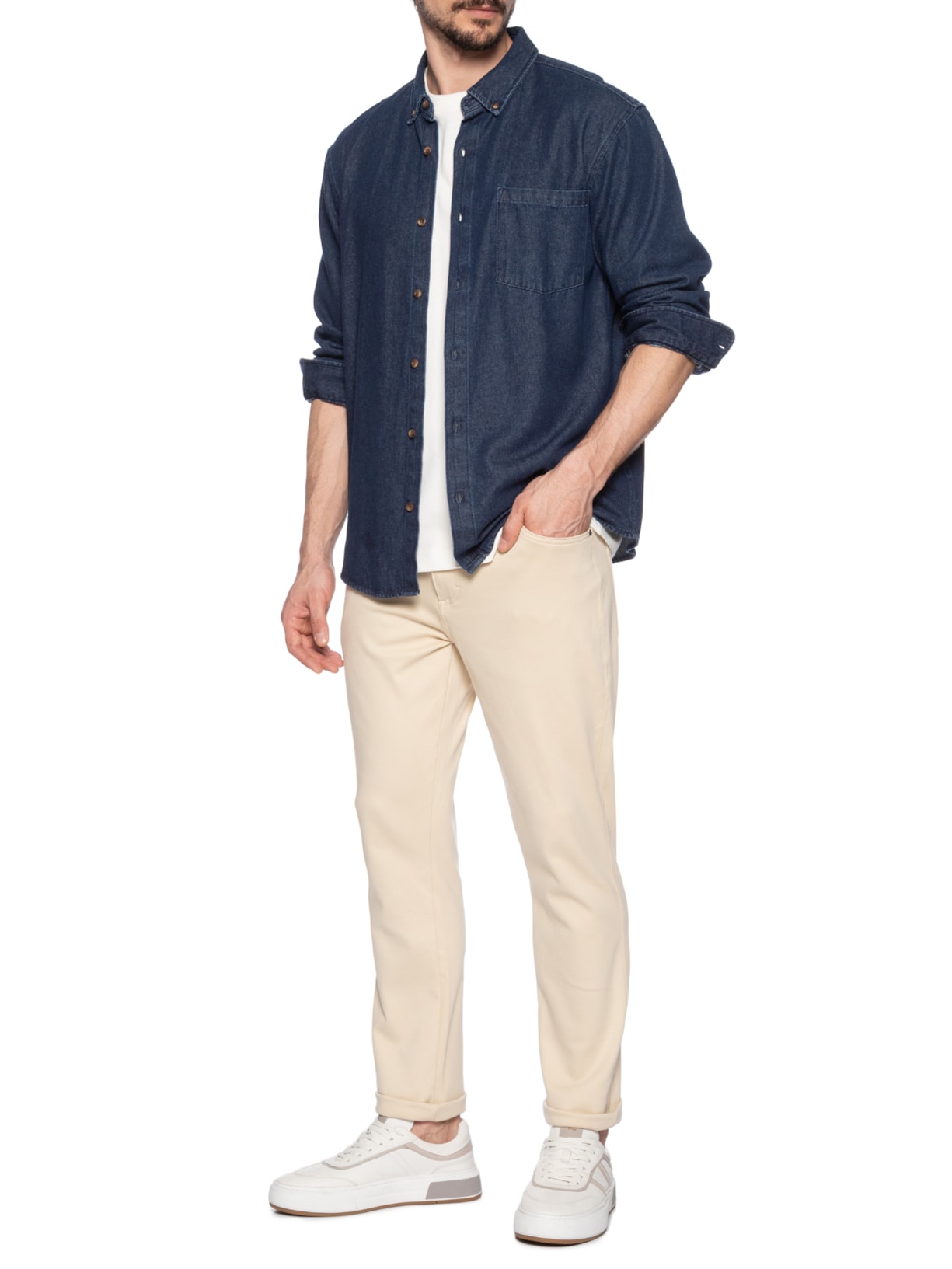 Calça Masculina 247 Bege Oficina Reserva