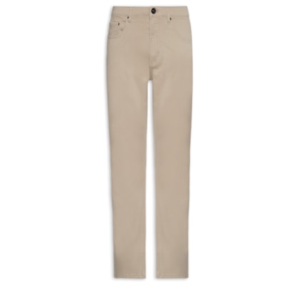 Calça Masculina 5 Pockets Chino Slim Fit Color Comfort - Marrom
