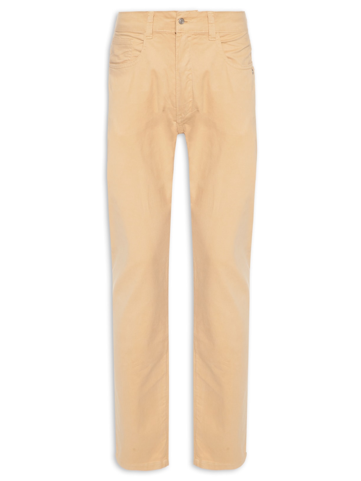 Calça Masculina 5 Pockets Color Lisa - Bege