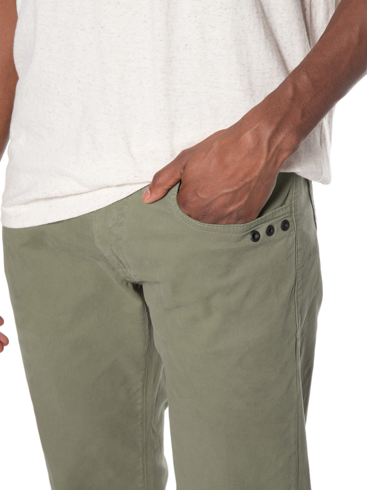 Calça Masculina 5 Pockets Color Lisa Cinza Osklen