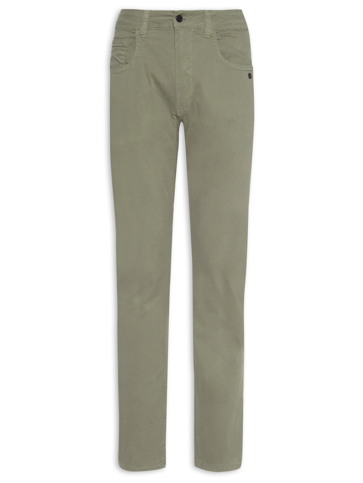 Calça Masculina 5 Pockets Color Lisa - Cinza