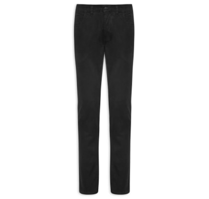 Calça Masculina 5 Pockets Color Lisa - Preto