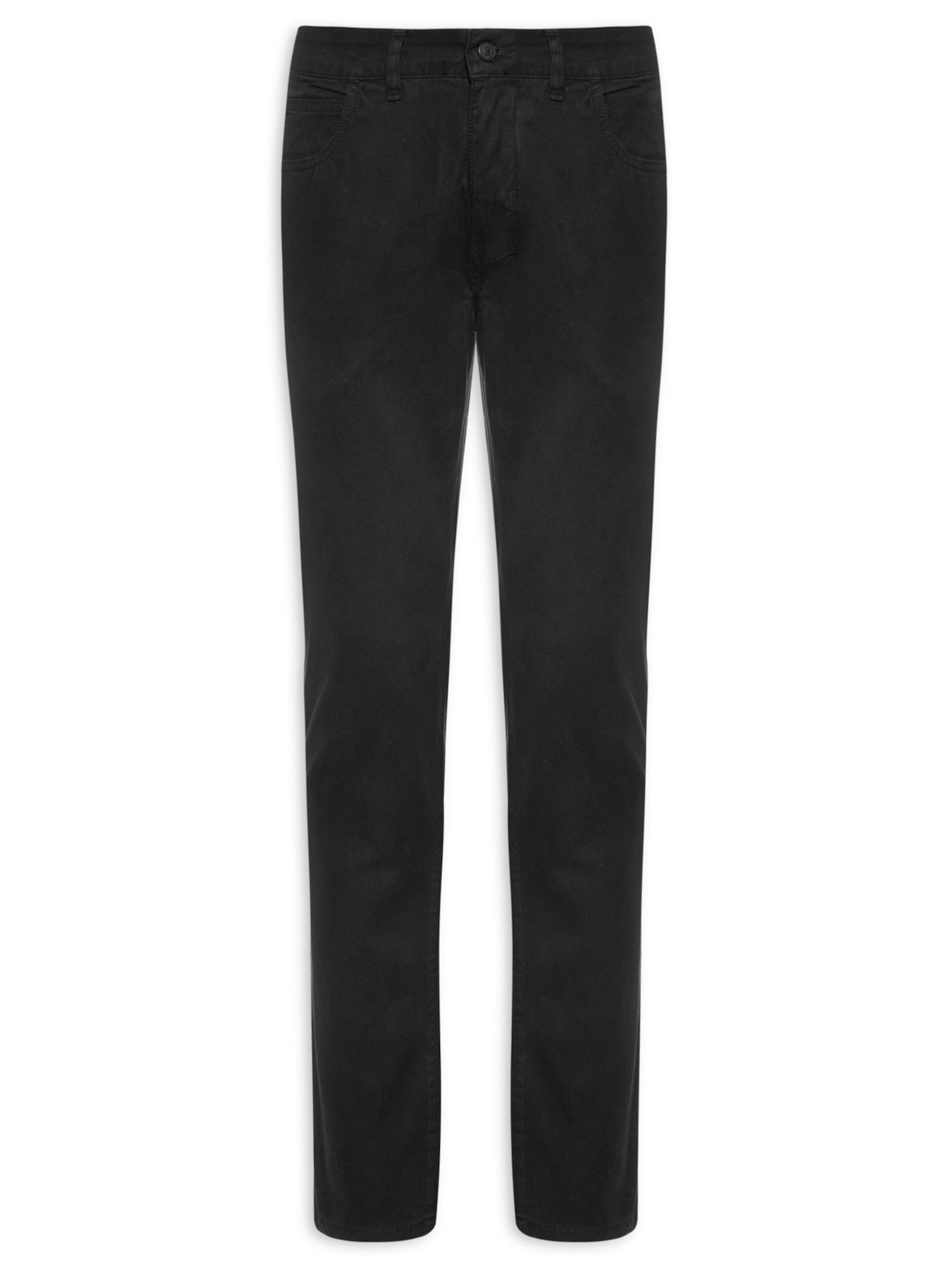 Calça Masculina 5 Pockets Color Lisa - Preto