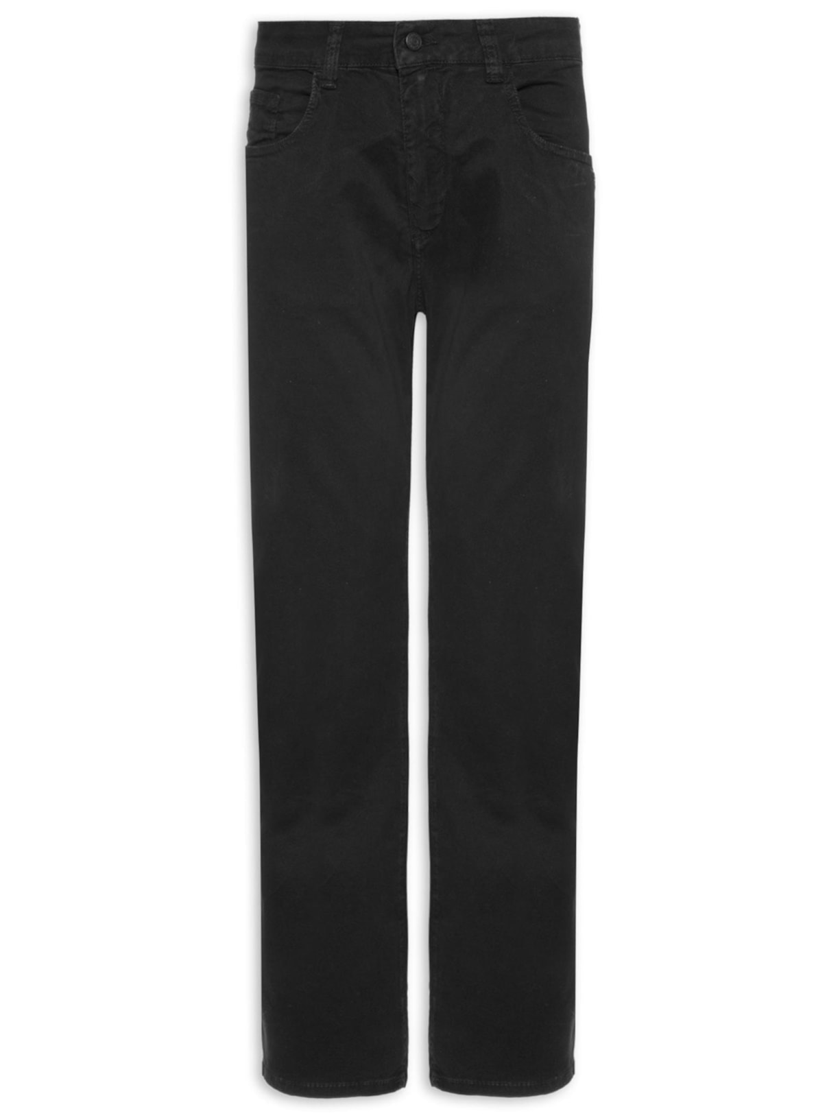 Calça Masculina 5 Pockets Color Lisa - Preto