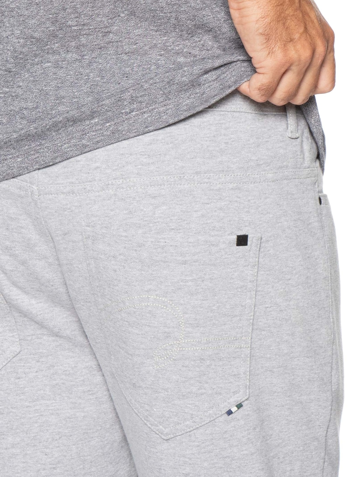 Calça Masculina 5 Pockets Moletom Cinza Reserva